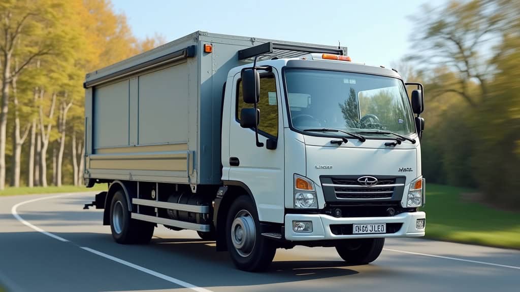 Camion épaviste en route pour enlèvement véhicule épave.
