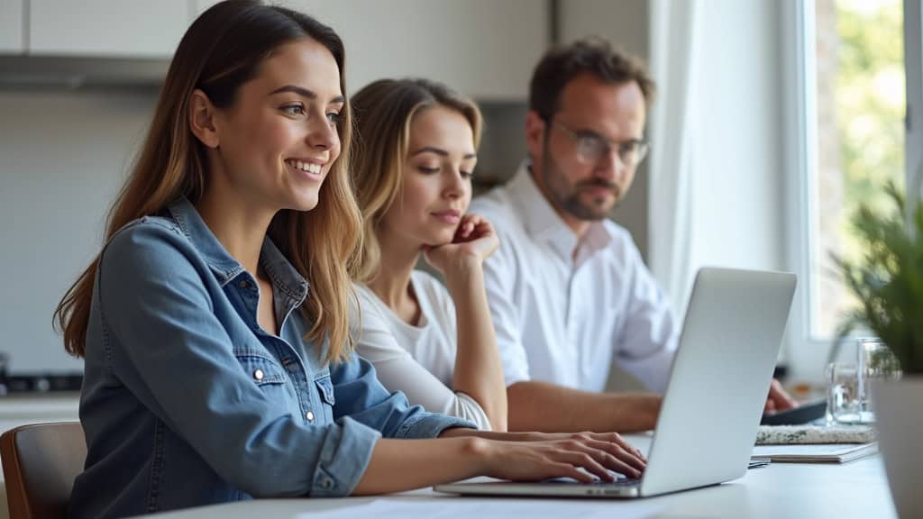 Photo d'une équipe de professionnels du débarras auto, souriants et efficaces, travaillant dans un environnement moderne.