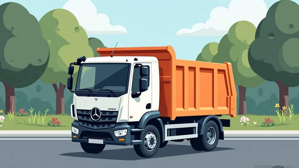 Camion épaviste pour enlèvement de véhicules hors d’usage.