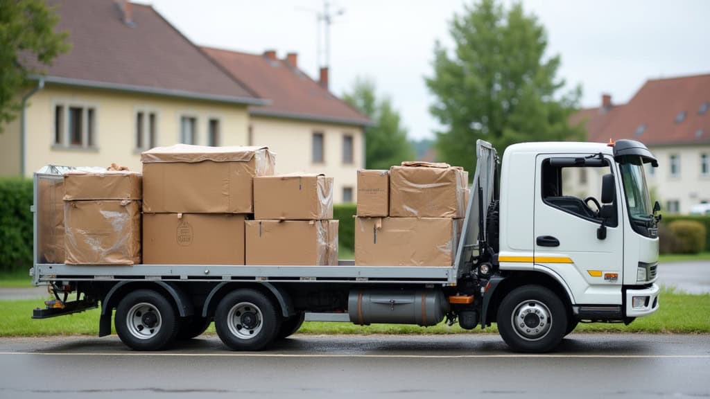 Camion de dépannage et enlèvement d'objets lourds.
