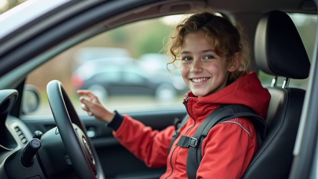 Vignette électrique, auto eco-responsable, conduite confortable.