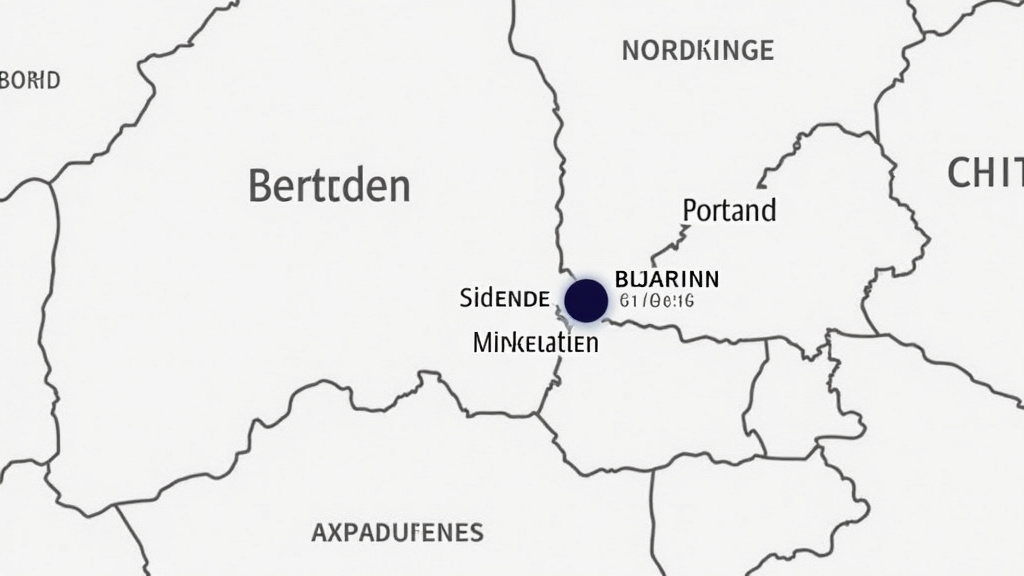 Carte du département du Nord, France, avec un marqueur sur la ville de Berthen (59270), illustrant la zone d