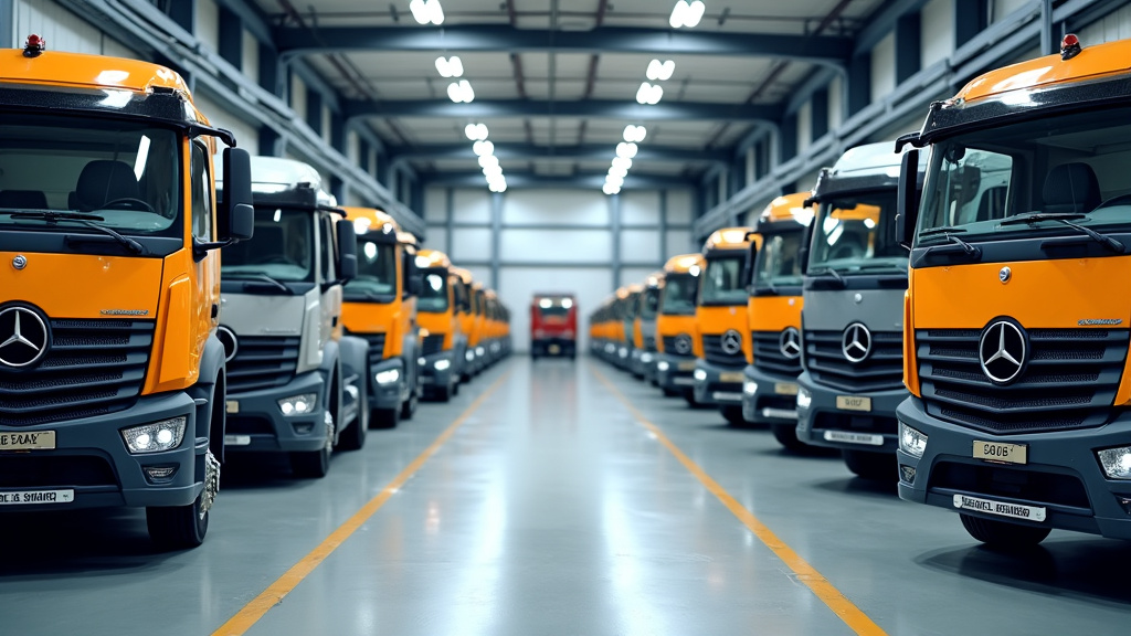 Centre VHU avec machines broyant des véhicules, tas de métal et pièces détachées triées