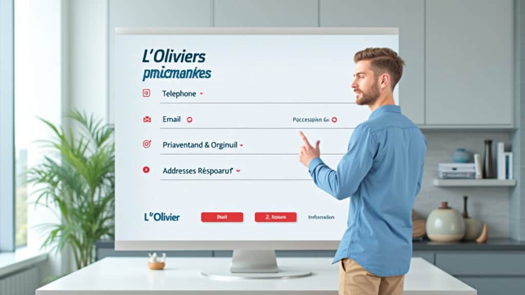 Image d’un homme utilisant une interface numérique de gestion des déchets.
