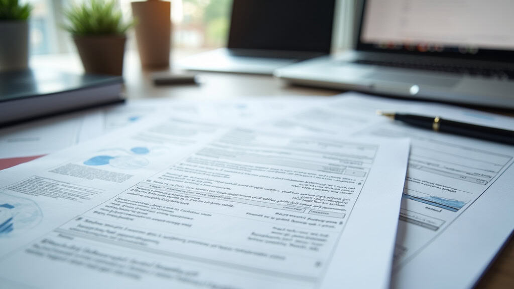 Photo d'une station de dépollution automobile avec documentation et ordinateur, représentant le service d'épaviste professionnel.