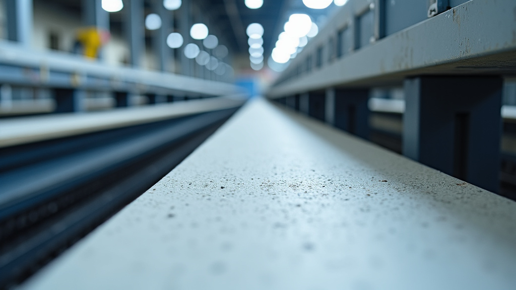 Des machines industrielles effectuent le broyage et le tri des matériaux d