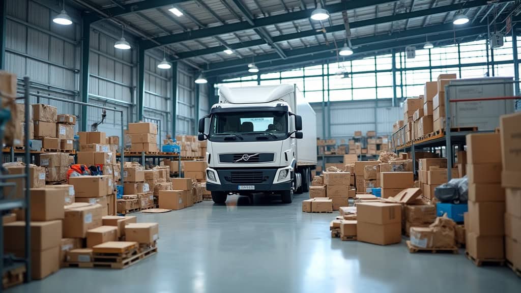 Des pièces automobiles triées et recyclées dans un centre VHU, symbolisant l