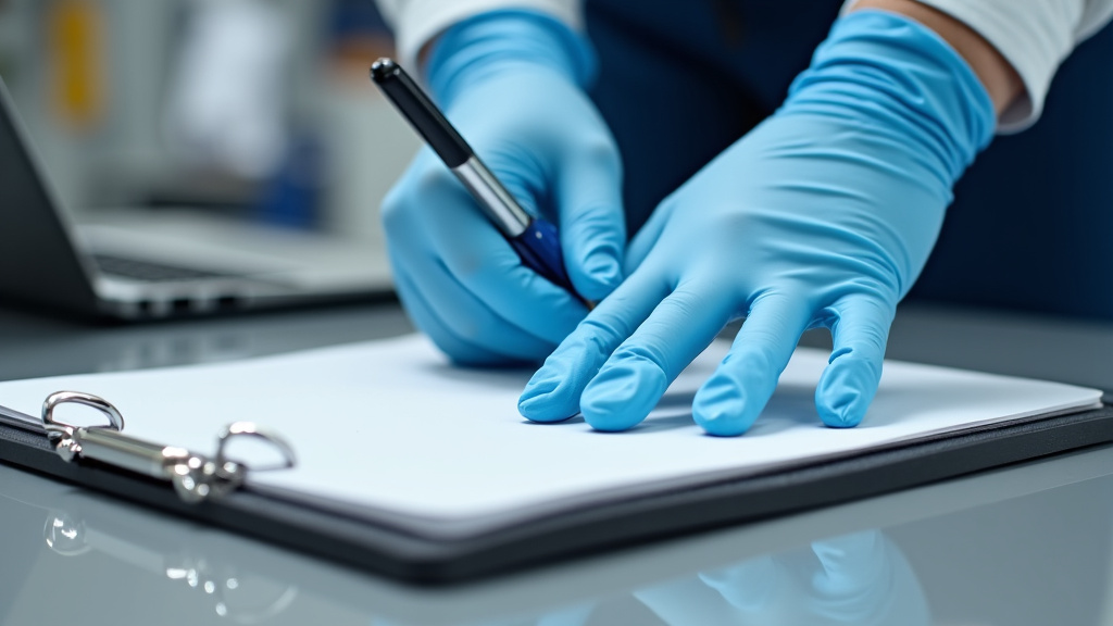 Des professionnels équipés de gants et d