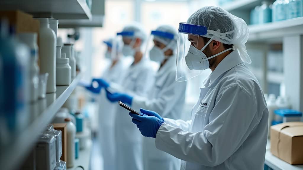 Agents de laboratoire en milieu médical.