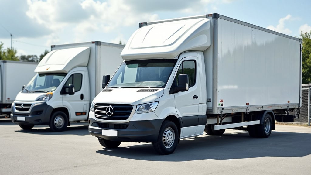 Véhicules utilitaires pour épaviste Nord en service.