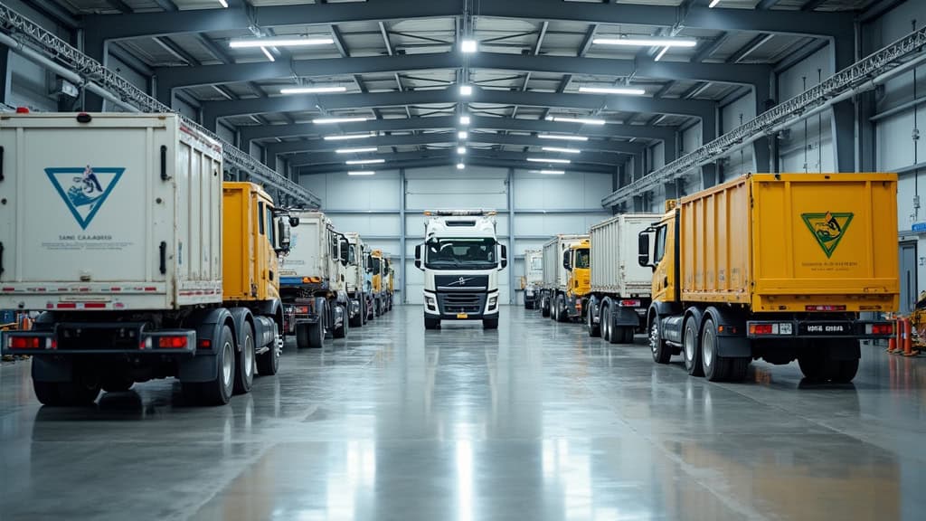 Différents types de véhicules hors d’usage en cours de recyclage dans un centre VHU