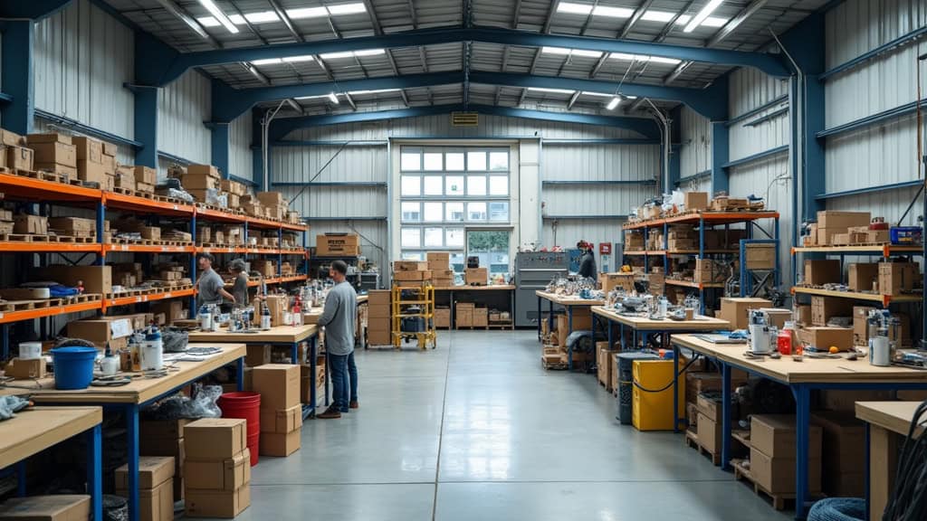 Épaviste Nord en atelier de récupération auto.