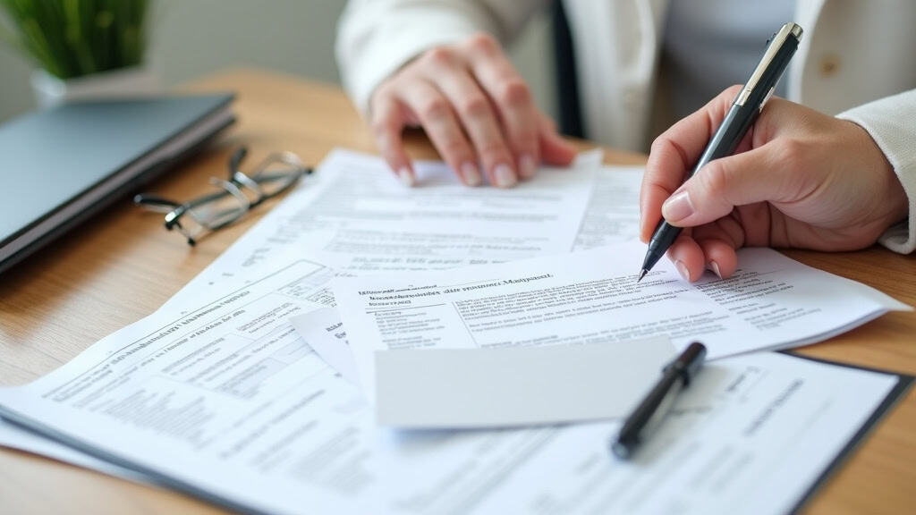 Documents administratifs empilés sur une table, incluant une carte grise et un certificat de cession, représentant les papiers essentiels à préparer pour l