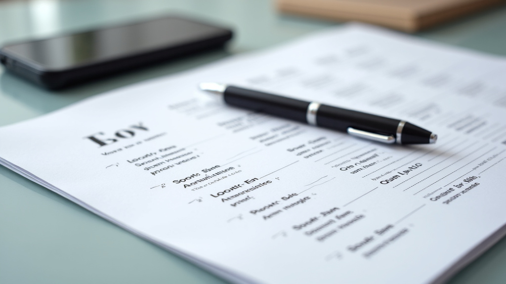 Documents nécessaires pour l