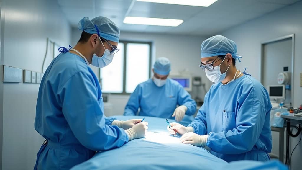 Médecins en chirurgie.