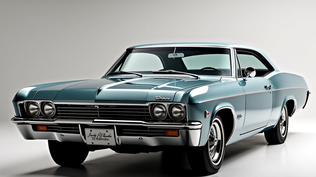 Moteur V8 427ci de la Chevrolet Impala 1967 avec carburateur quadruple corps et tuyaux d