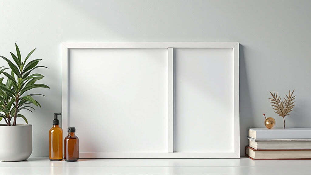 Panneau sanitaire blanc moderne.