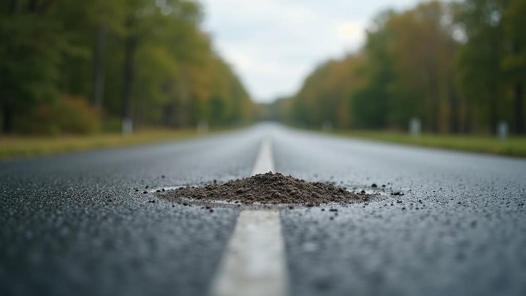 Débris sur route, besoin d'intervention rapide par Epaviste Nord.