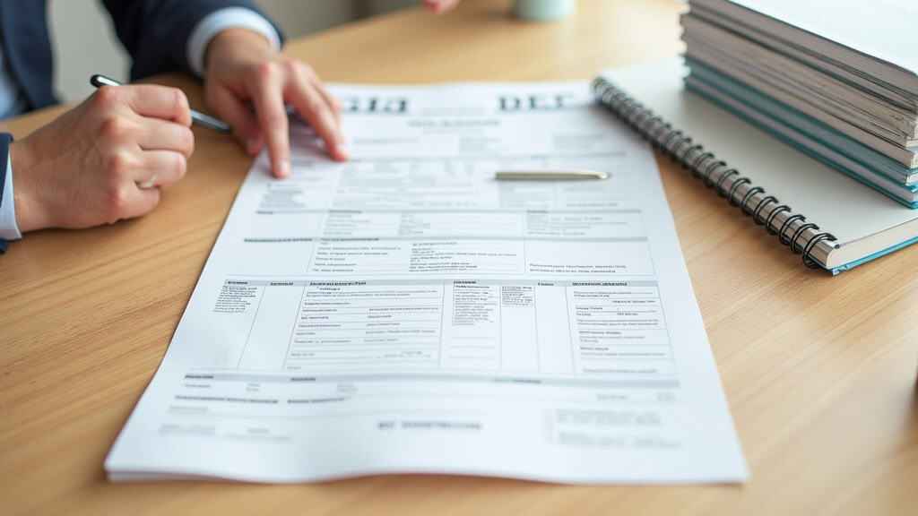 Pile de documents administratifs comprenant une carte grise, un certificat de non-gage et un formulaire Cerfa, posés sur une table en bois clair.