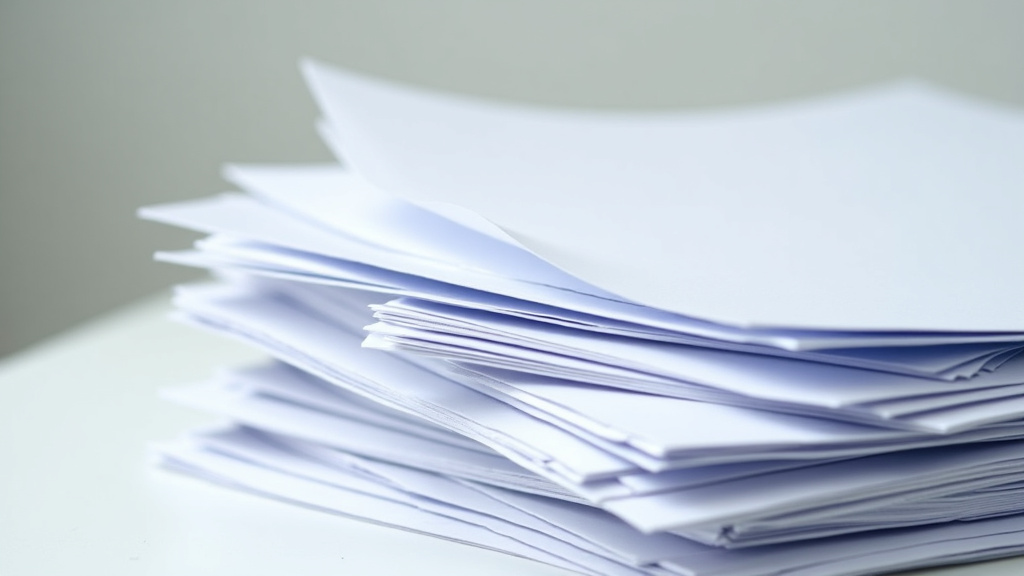 Pile de documents administratifs pour la destruction d