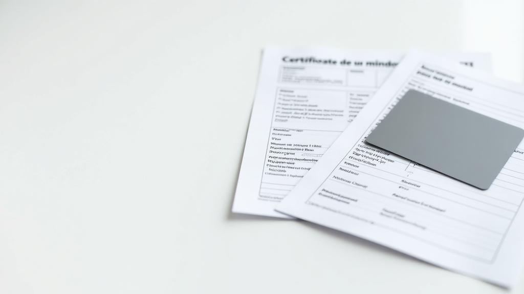 Pile de documents officiels, dont une carte grise et un certificat de non-gage, essentiels pour la cession d