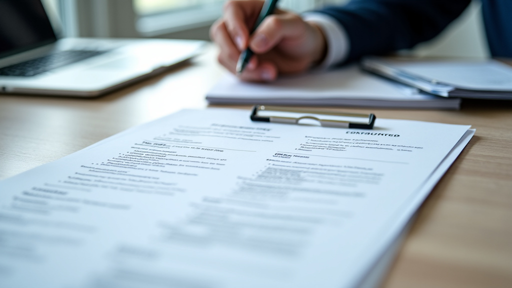 Préparation des documents nécessaires pour l