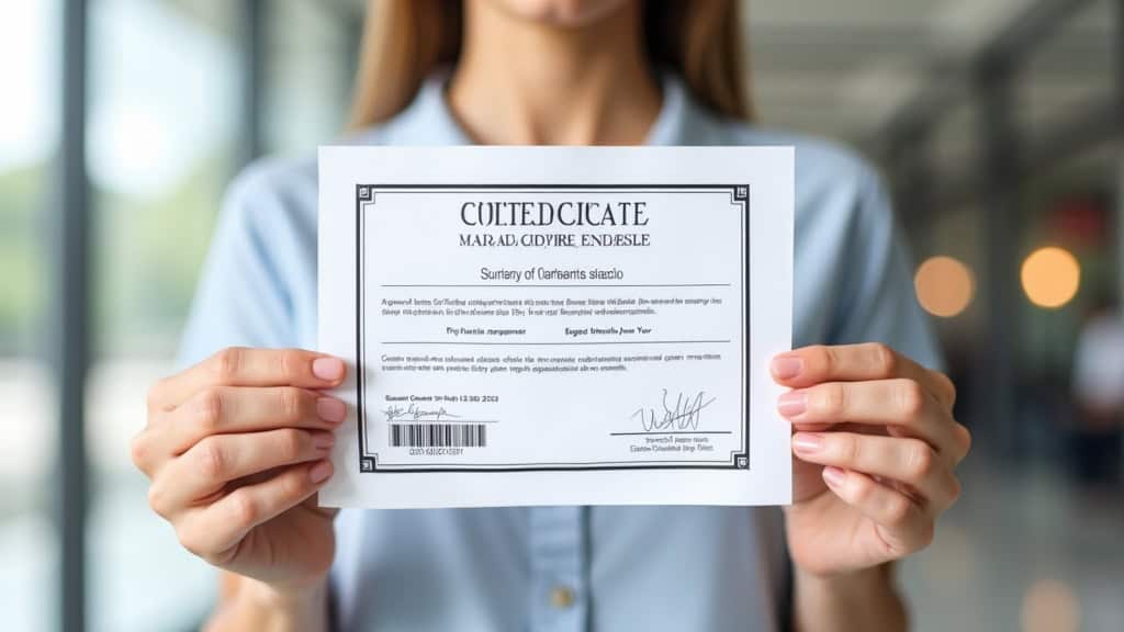 Remise du certificat de destruction d