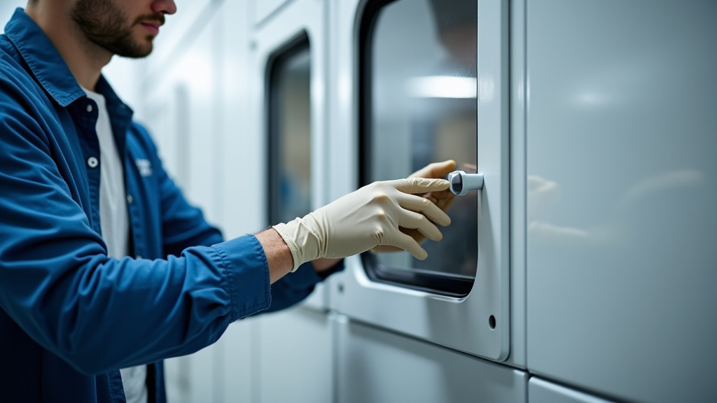 Technicien en train de dépolluer une épave dans un centre VHU agréé