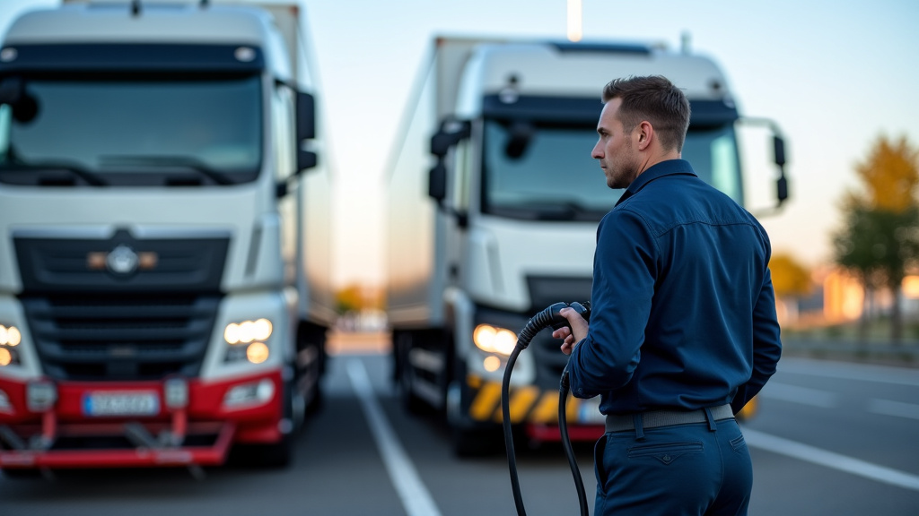 Technicien épaviste en train de charger un véhicule sur une remorque à Hirson (02500)