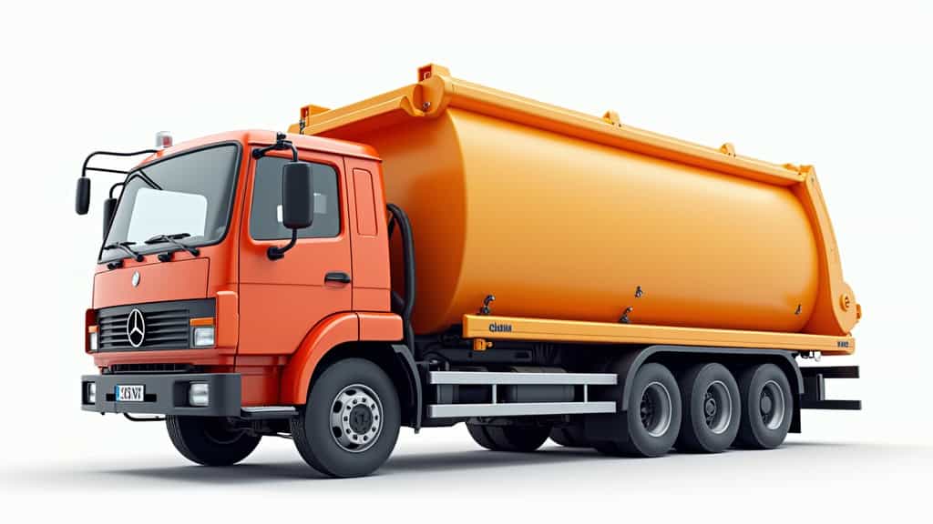 Un camion de dépannage chargé d