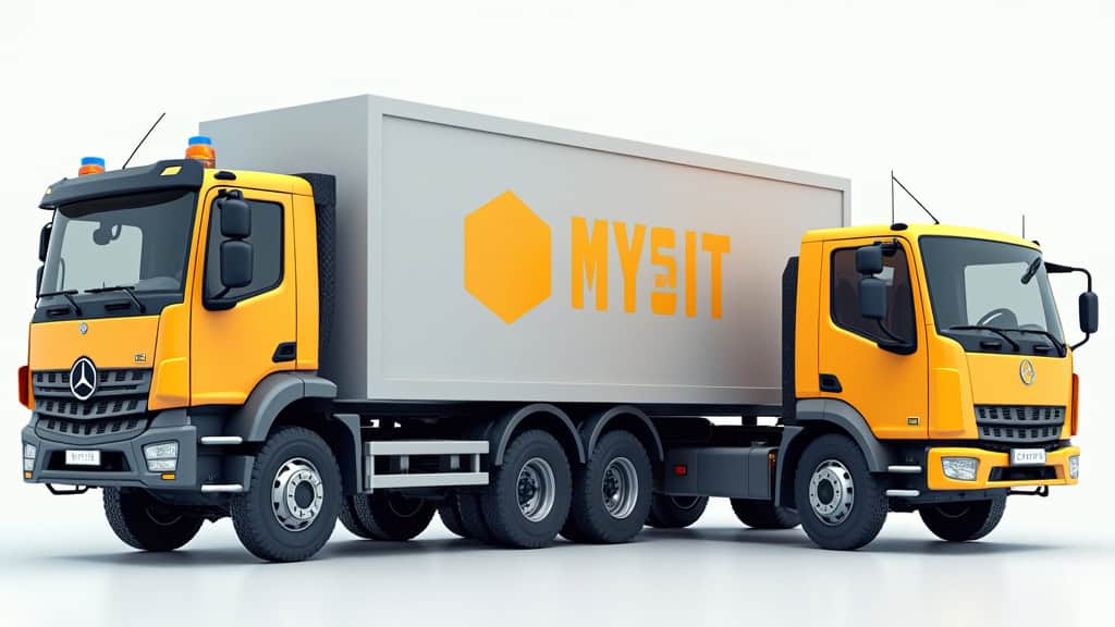 Un camion de dépannage épaviste remorquant un véhicule hors d