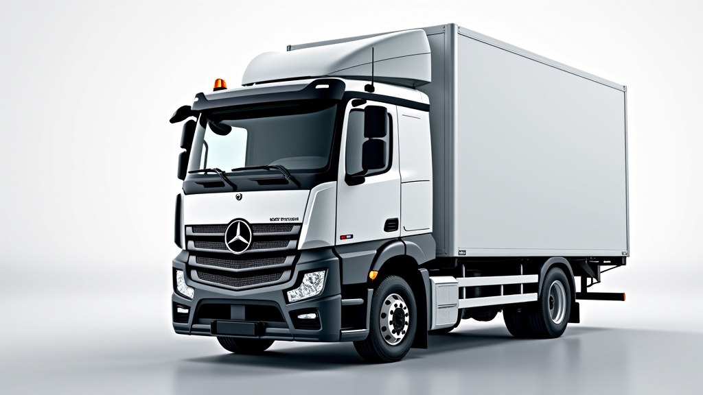 Un camion de dépannage moderne avec un bras de levage, prêt à intervenir pour l