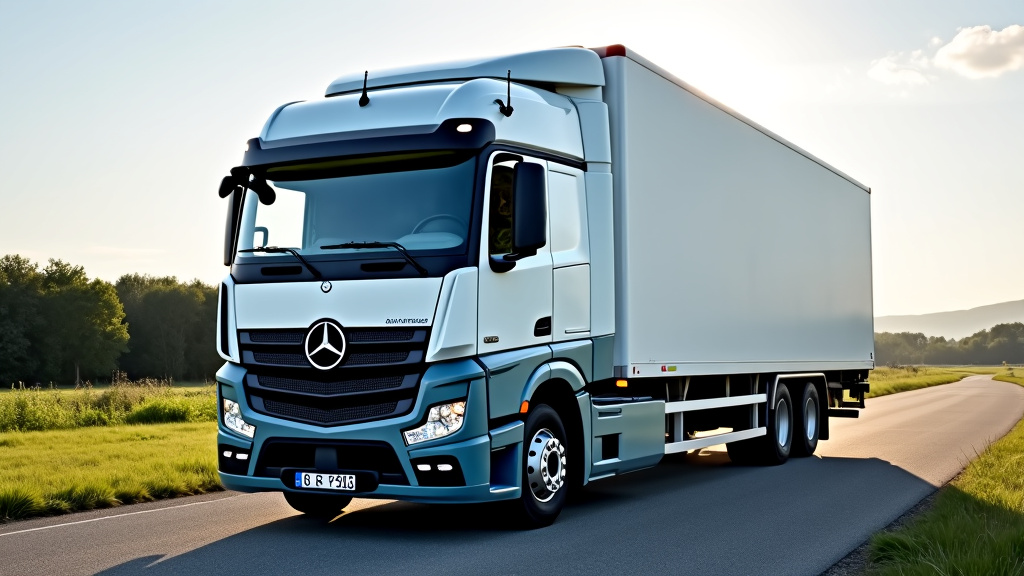 Un camion de dépannage moderne remorquant une épave de voiture dans une zone rurale, illustrant le service d