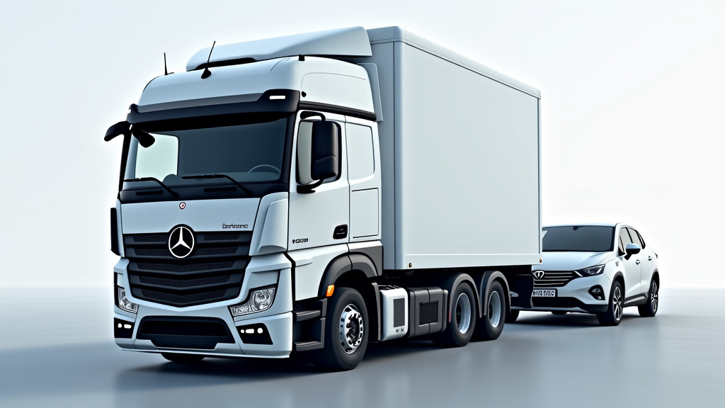 Un camion de dépannage moderne remorquant une voiture hors d