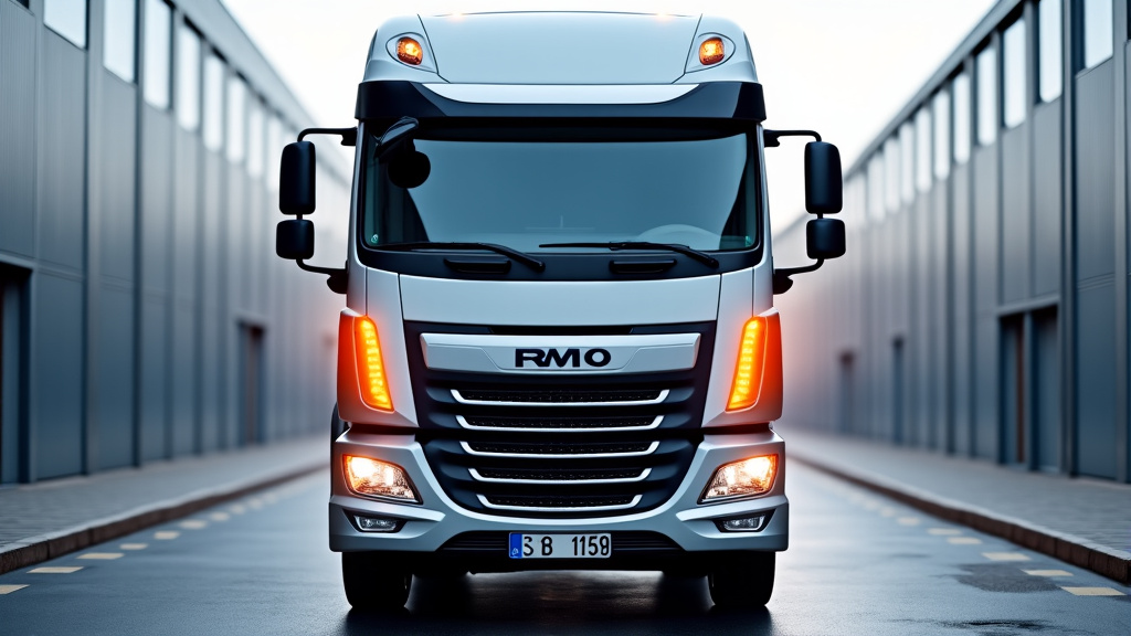 Un camion de dépannage professionnel et moderne avec des gyrophares oranges activés, prêt à intervenir pour un enlèvement d