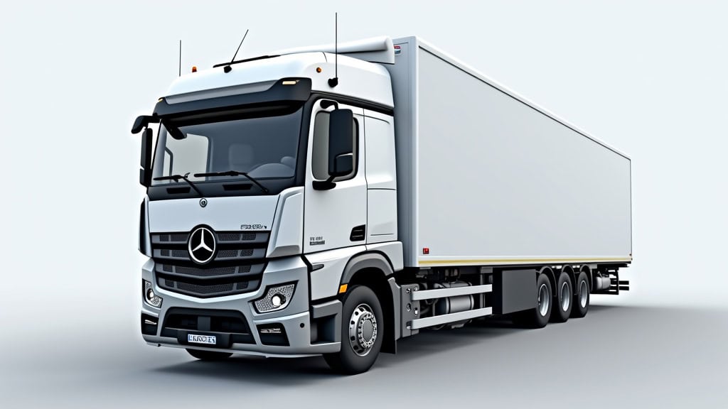 Un camion de remorquage moderne équipé d