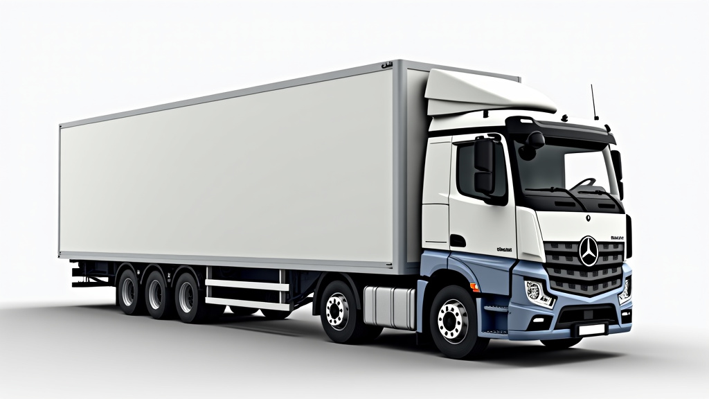 Un camion de remorquage moderne et propre avec le logo d