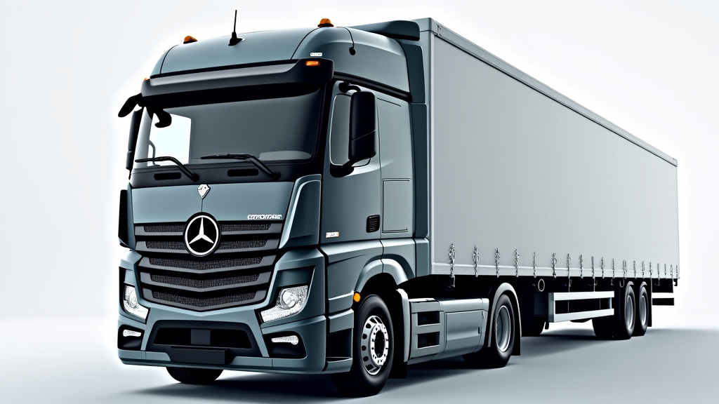 Un camion de remorquage moderne et puissant, aux couleurs sombres, prêt à intervenir pour l