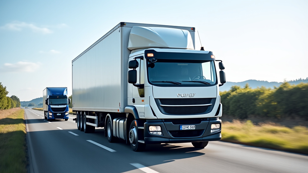 Un camion de remorquage professionnel arrivant sur les lieux pour enlever un véhicule, avec un ciel dégagé en arrière-plan.