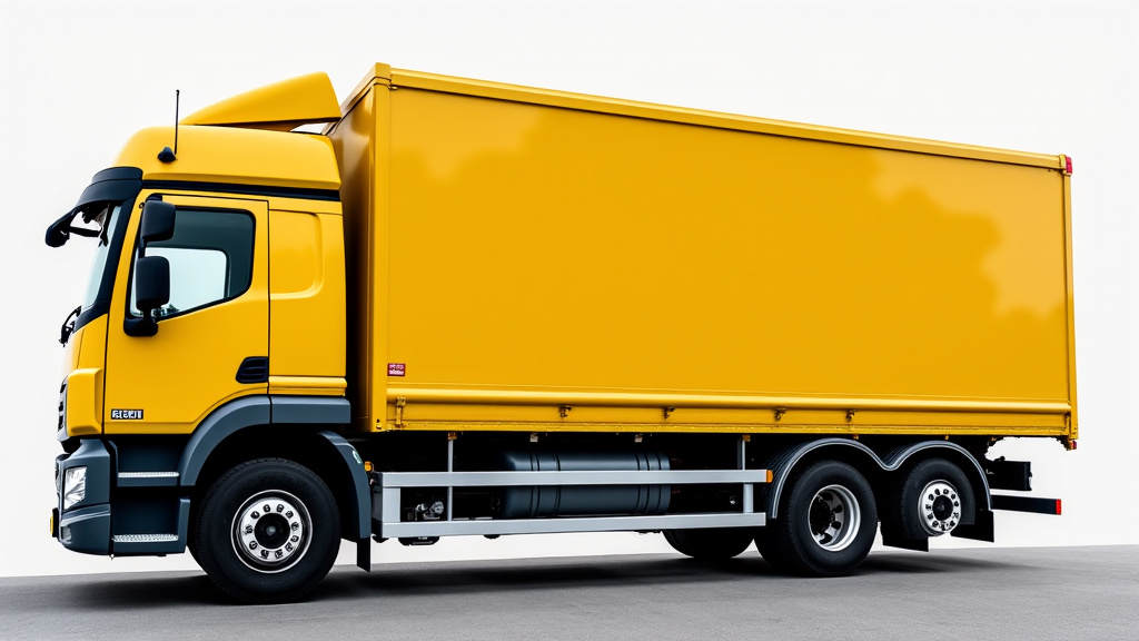 Un camion dépanneuse jaune avec un bras de remorquage, symbolisant un service d