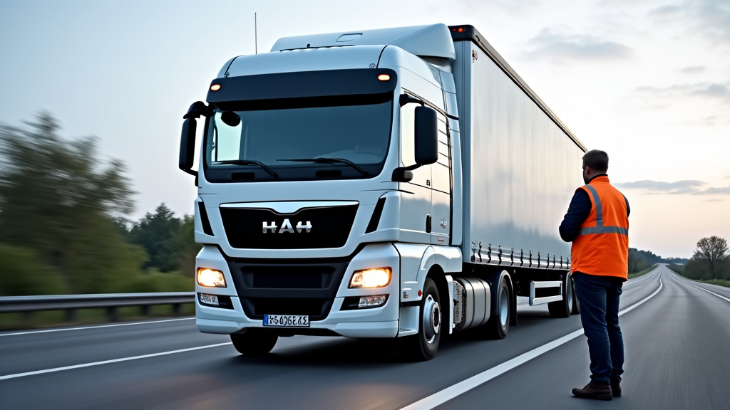 Un camion dépanneuse professionnel en train de charger une épave de voiture rouillée sur son plateau, avec un épaviste en gilet de sécurité supervisant l