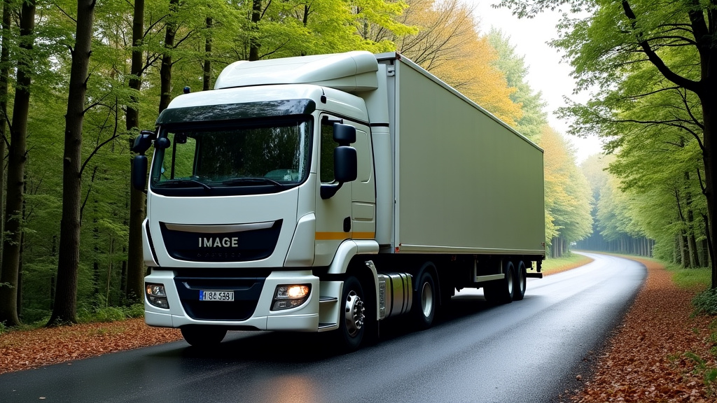 Un camion épaviste charge une épave de voiture dans une forêt près de Beuvry-la-Forêt, symbolisant l