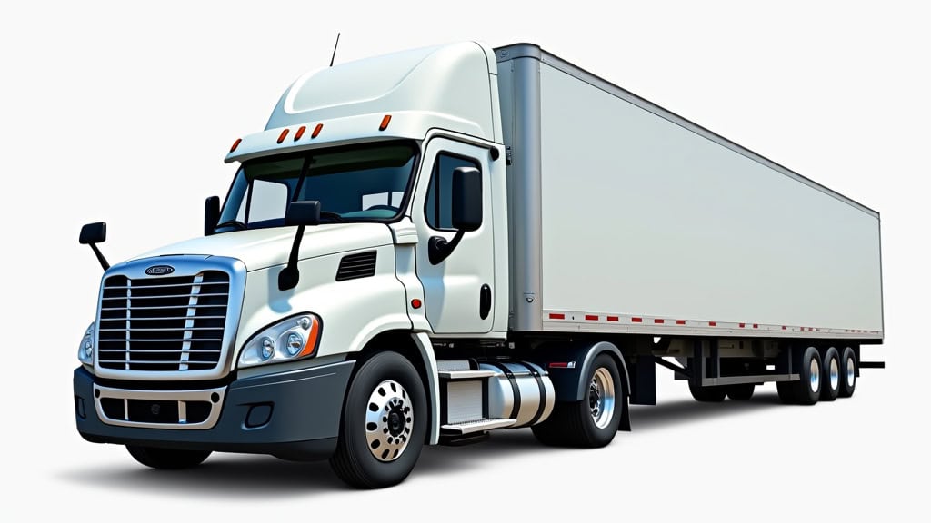 Remorque avec camion pour épaviste Nord.