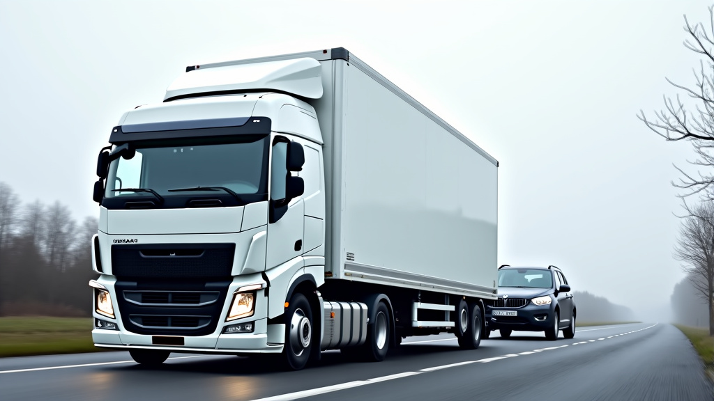 Un camion épaviste remorquant une voiture hors d