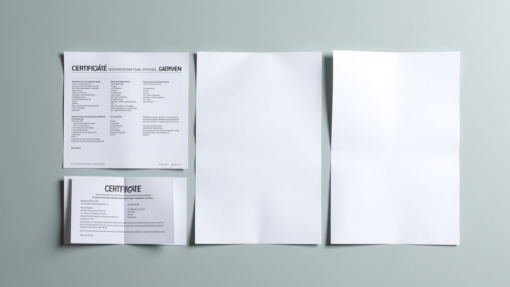 Un ensemble de documents officiels, dont un certificat de cession pour destruction et une carte d