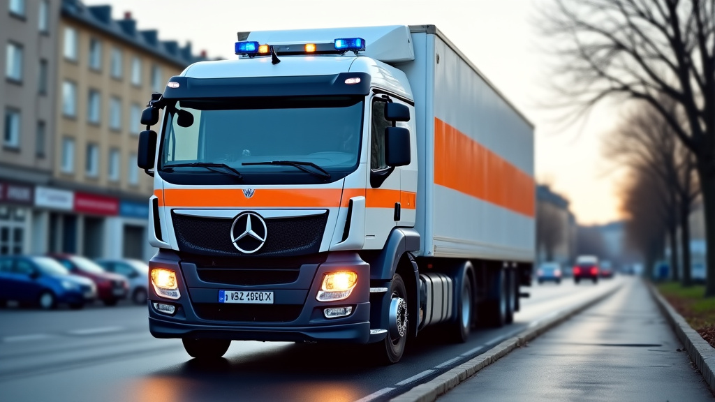 Un épaviste charge un véhicule endommagé sur une dépanneuse avec l