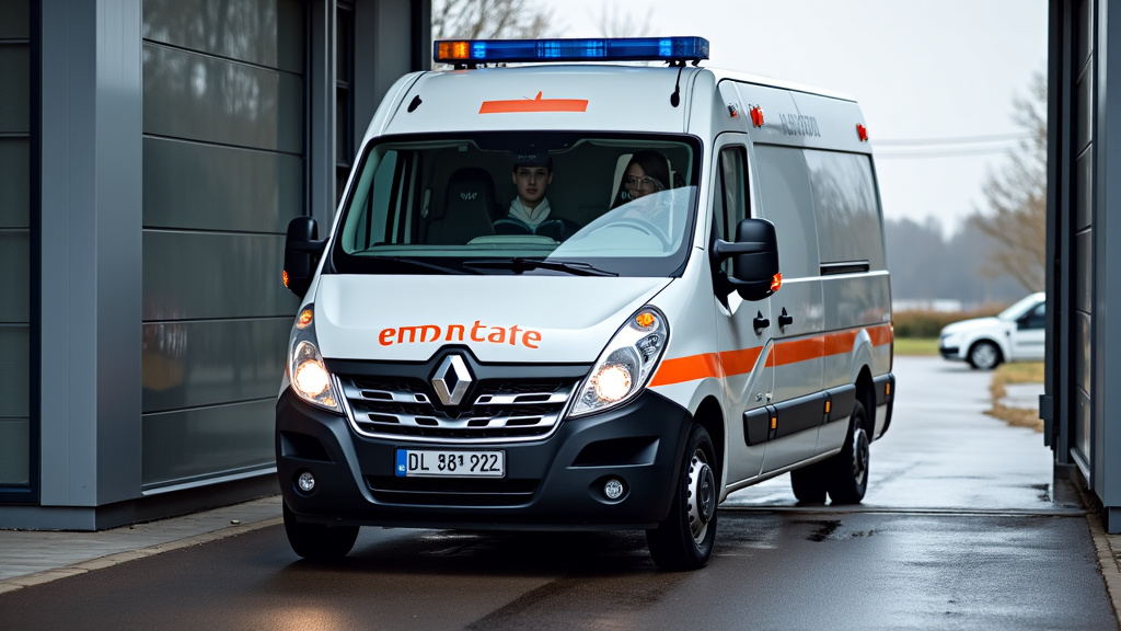 Un épaviste chargeant une voiture accidentée sur une dépanneuse moderne à Montbrehain, avec des équipements de sécurité visibles.