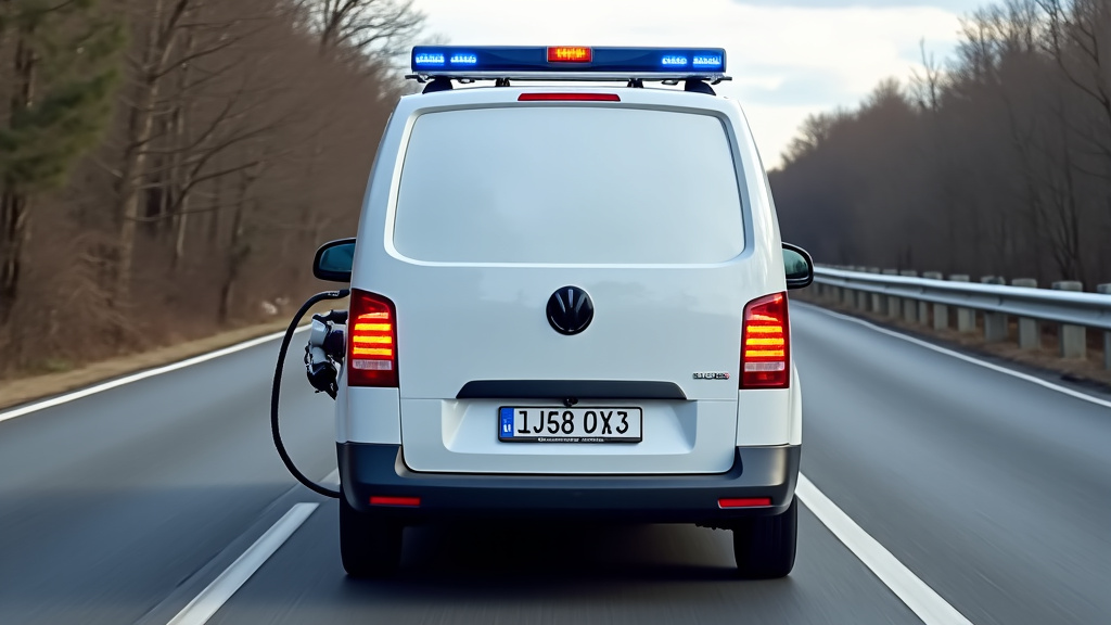 Un épaviste en train de charger un véhicule hors d