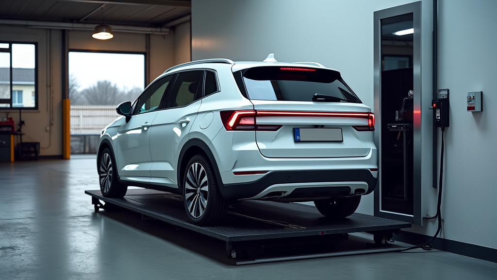 Un épaviste en train de charger une épave de voiture sur une dépanneuse à Bruay-sur-l