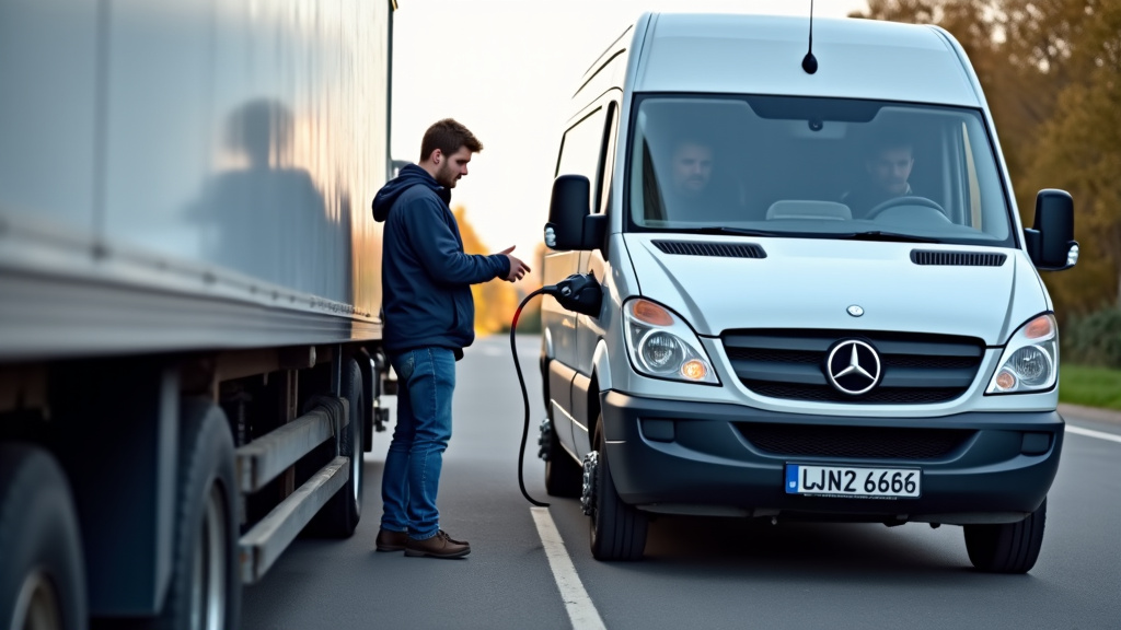 Un épaviste local aide un propriétaire à charger son véhicule en panne sur un camion de remorquage, soulignant la rapidité et le service de proximité à Clamecy.